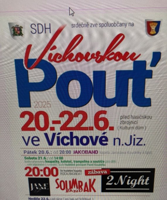 Víchovská pouť 20. - 22. 2025