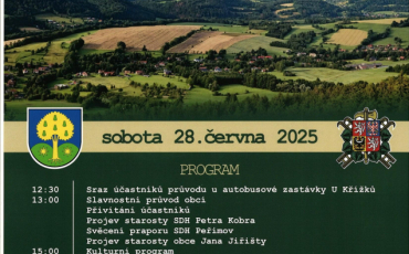 Pozvánka do Peřimova 28. 6. 2025