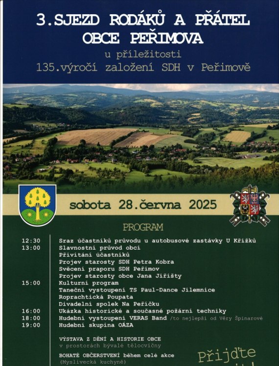 Pozvánka do Peřimova 28. 6. 2025