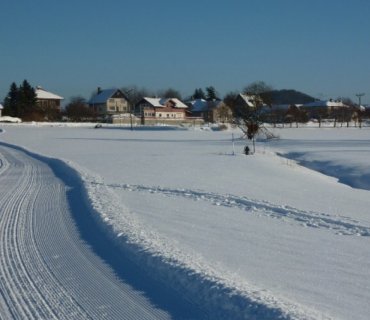 Zasněžená zima - leden 2017 Horka u Staré Paky