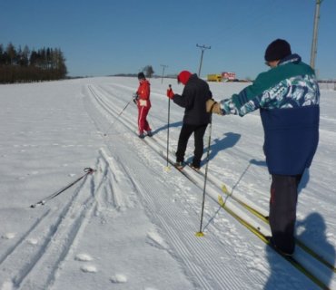 Lyžařské tratě - zima 2012 Horka u Staré Paky